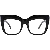 Zeelool Vintage Oversized Thick Cat Eye Glasses for Women with
